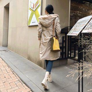 Drawstring-waist Faux-fur Lined Parka