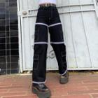 High-waist Distressed Loose Fit Pants