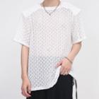 Elbow-sleeve Shoulder Padded Pointelle T-shirt
