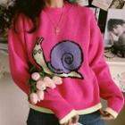 Snail Print Sweater