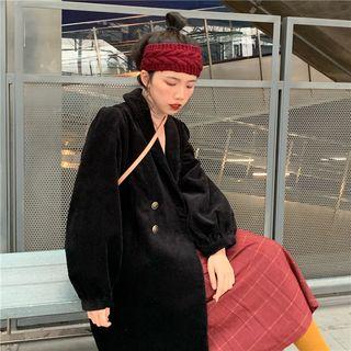 Corduroy Loose-fit Coat As Figure - One Size
