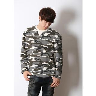 Long-sleeve Camouflage Top