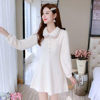 Peter Pan Collar Woolen  Dress