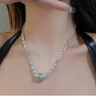 Irregular Pendant Necklace Necklace - Irregular - Silver - One Size