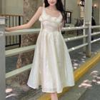 Sleeveless Faux-pearl Dress