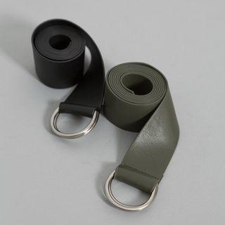 Hoop Faux-leather Belt