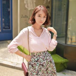 Open-placket Blouse