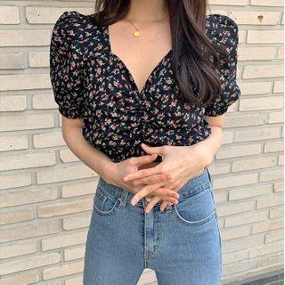 Sweetheart Floral Belly Blouse