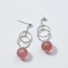 925 Sterling Silver Beaded Dangle Earring