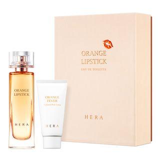 Hera - Orange Lipstick Eau De Toilette Special Set: Eau De Toilette 50ml + Orange Fever Perfumed Body Lotion 30ml 2pcs