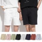 Couple Plain Pocket-side Shorts