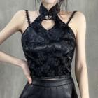 Sleeveless Cut-out Qipao Top