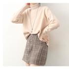 Turtleneck Sweater / Mini Skirt