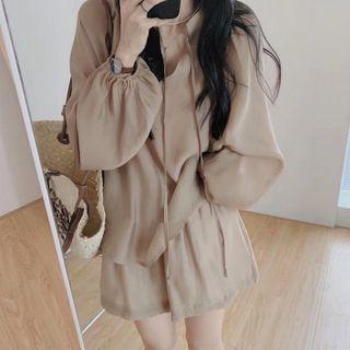 Set: Puff Sleeve Top + Shorts