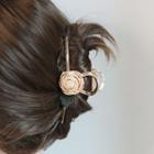 Rose Hair Clamp 1pc - Hair Clamp - Champagne Flower - Gold - One Size