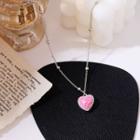 Love Heart Necklace As Shown In Figure - One Size