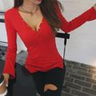 Shoulder-padded Henley