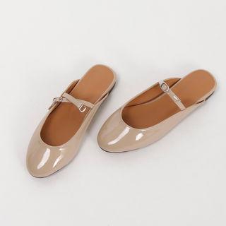Open-back Mary-jane Pumps
