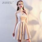 Spaghetti Strap Plain Bridesmaid Dress