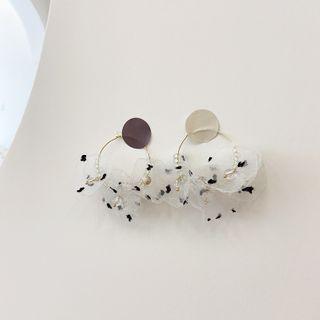 Faux Crystal Mesh Dangle Earring