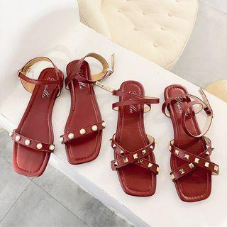 Faux Pearl / Stud Sandals