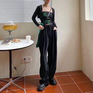 High Waist Corduroy Wide Leg Pants (various Designs)