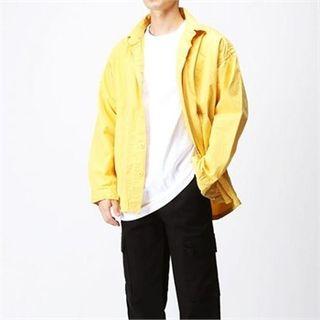 Patch-pocket Oversized Jacket
