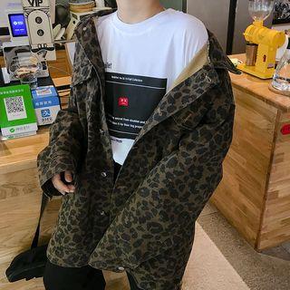 Leopard Denim Jacket