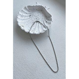 Plain Ball Chain Necklace Silver - One Size