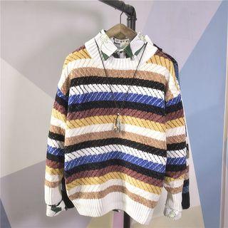 Stripe Knit Pullover