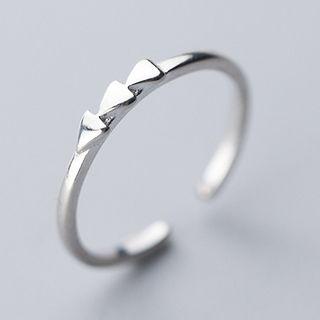 925 Sterling Silver Triangle Open Ring Open Ring - 925 Sterling Silver - One Size