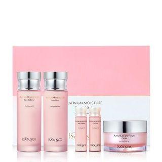 Isa Knox - Platinum Moisture Special Set: Skin Softener 100ml + 20ml + Emulsion 100ml + 20ml + Cream 50ml 5pcs