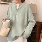 Henley Sweater Pea Green - One Size
