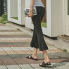 Band-waist Tulip-hem Pants