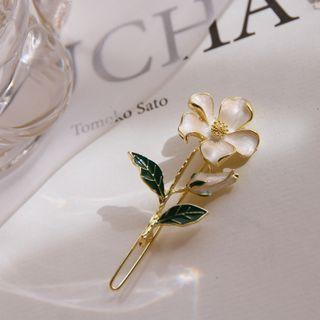 Flower Alloy Hair Clip As Shown In Figure - One Size