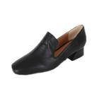 Square-toe Cutout-heel Loafers