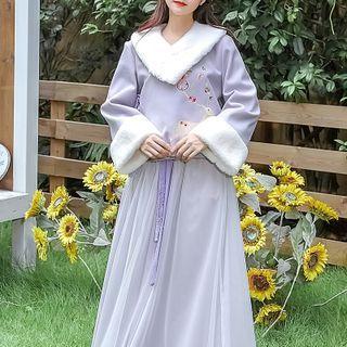 Set: Hanfu Jacket + Maxi Skirt