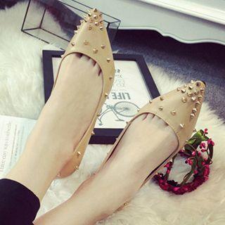Studded Pointed Flats