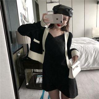 V-neck Cardigan As Shown In Figure - One Size