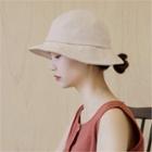 Slit-detail Cotton Hat
