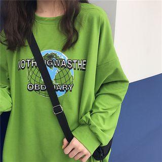 Earth Print Long-sleeve T-shirt
