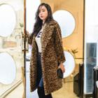 Leopard Faux-fur Coat