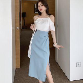 Camisole Top / Midi A-line Skirt