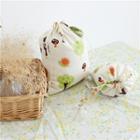 Linen Blend Printed Drawstring Bag