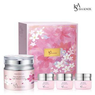 Isa Knox - Age Focus Light Moisture Set (cherry Blossom Edition 2) : Cream 50ml + 10ml X 3pcs 4pcs