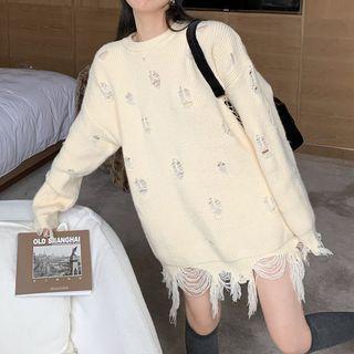 Fringe Ripped Sweater