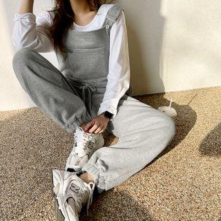 Jogger Overall Sweatpants Gray - One Size