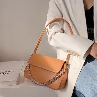 Beaded Flap Shoulder Bag