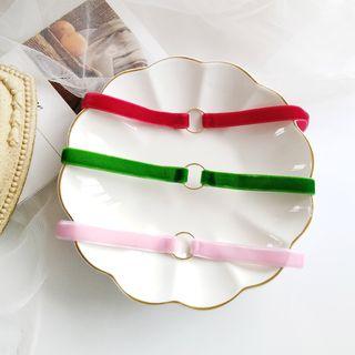 Alloy Hoop Fabric Choker