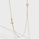 Two-tone Layered Sterling Silver Necklace Silver & Gold - One Size